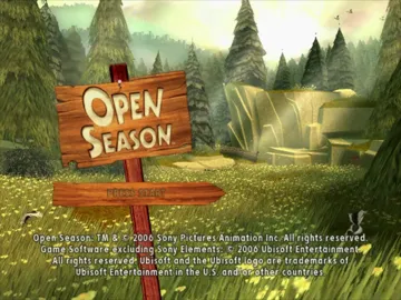 Open Season screen shot title